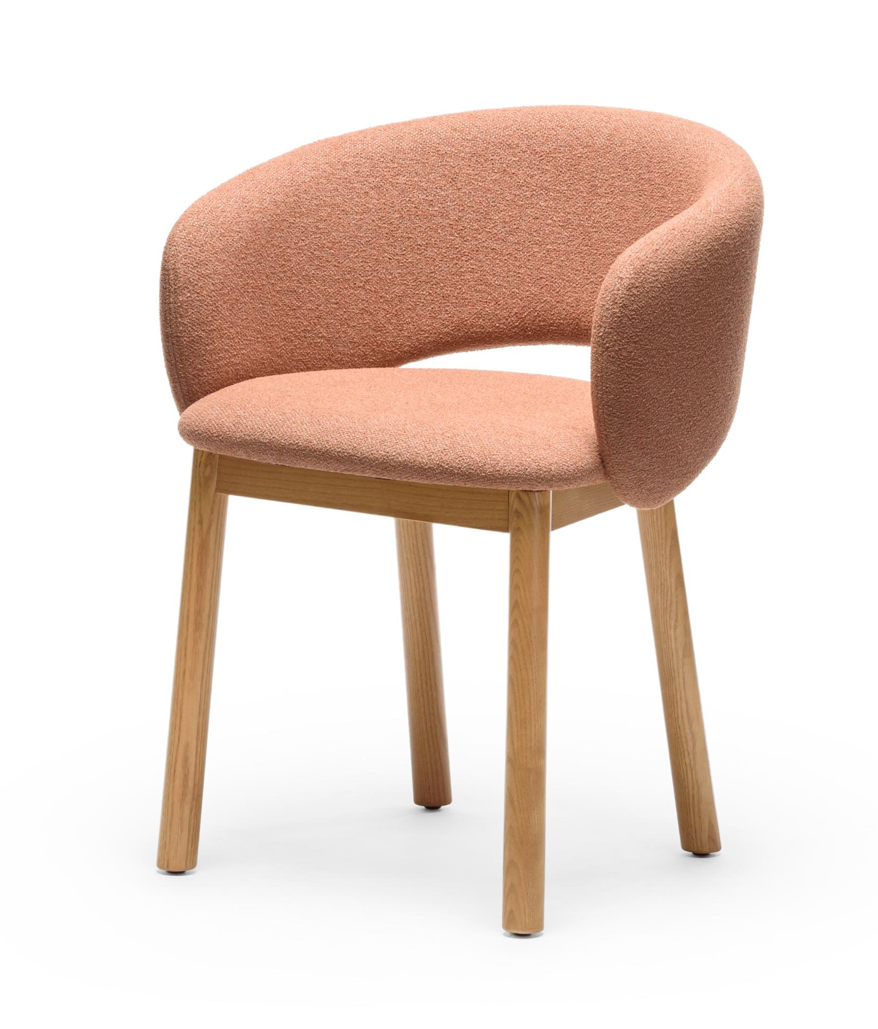 Chaise Bel Terracotta en frêne