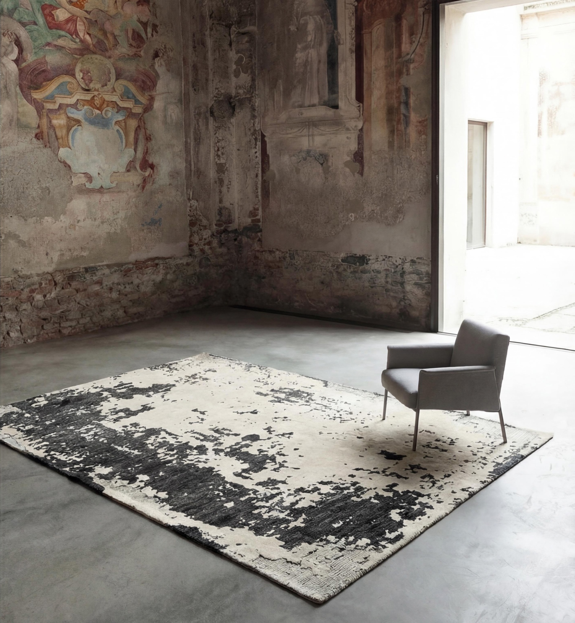 Tapis Monochrome Weathered Canvas