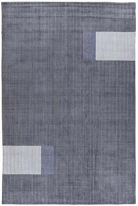 Hand-loom viscose Lines vloerkleed