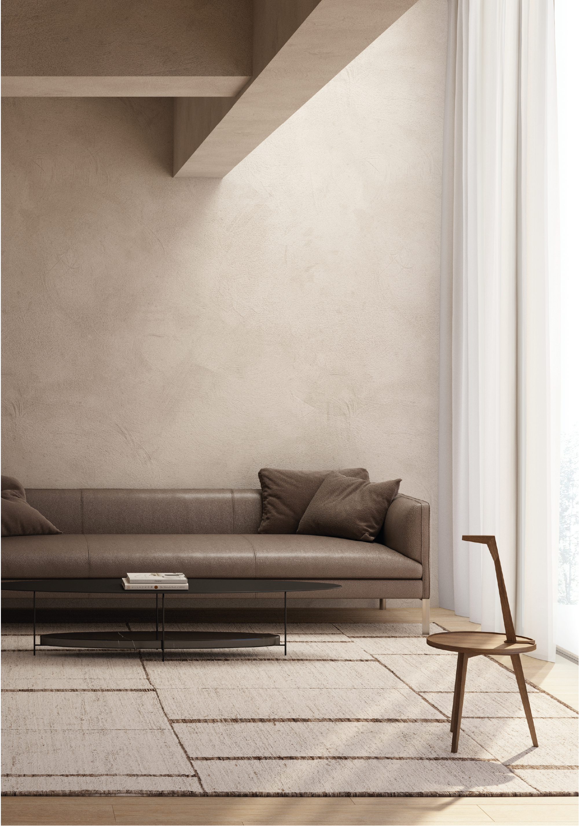Tapis Kiviya noué à la main | Taille: 350 × 420 cm