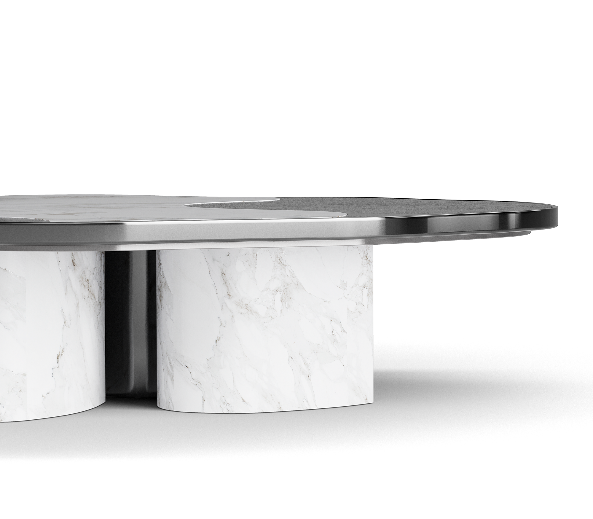 Ensemble de tables Athena marbre Calacatta & onyx