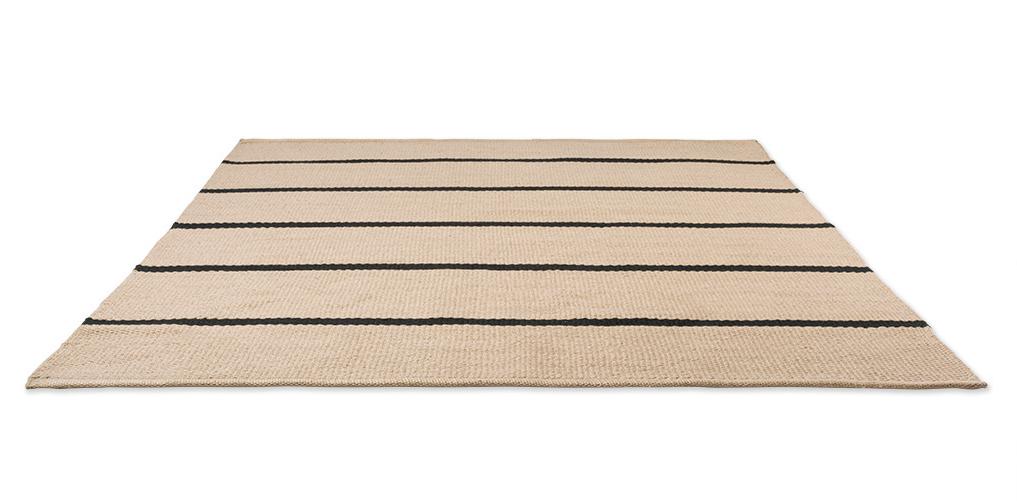 Deck houtskoolzwart outdoor vloerkleed