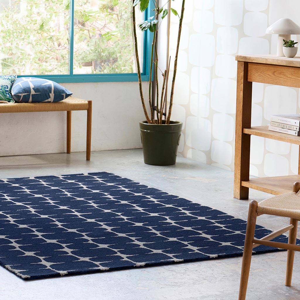 Tapis Little Lohko indigo