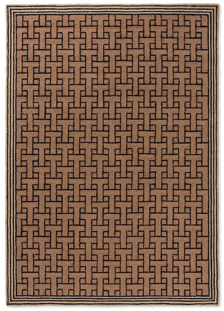 Tapis d’extérieur Monogram brun | Taille: 250 × 350 cm