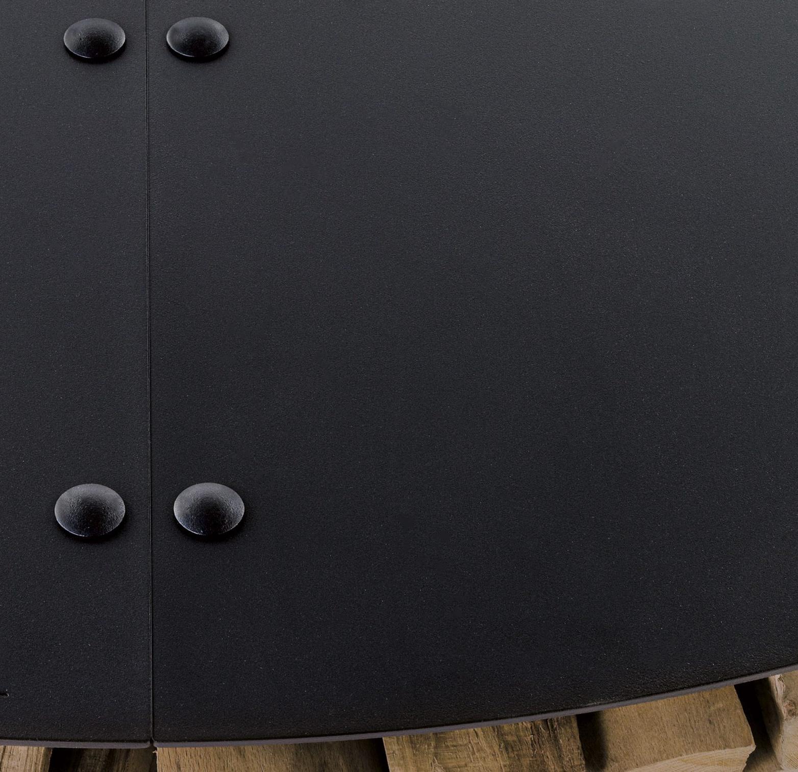 Brasero Zero en acier noir