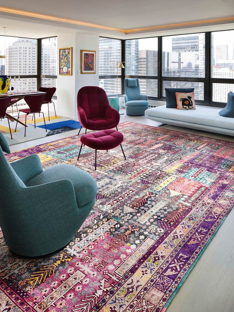 Tapis de luxe Soie Pastel