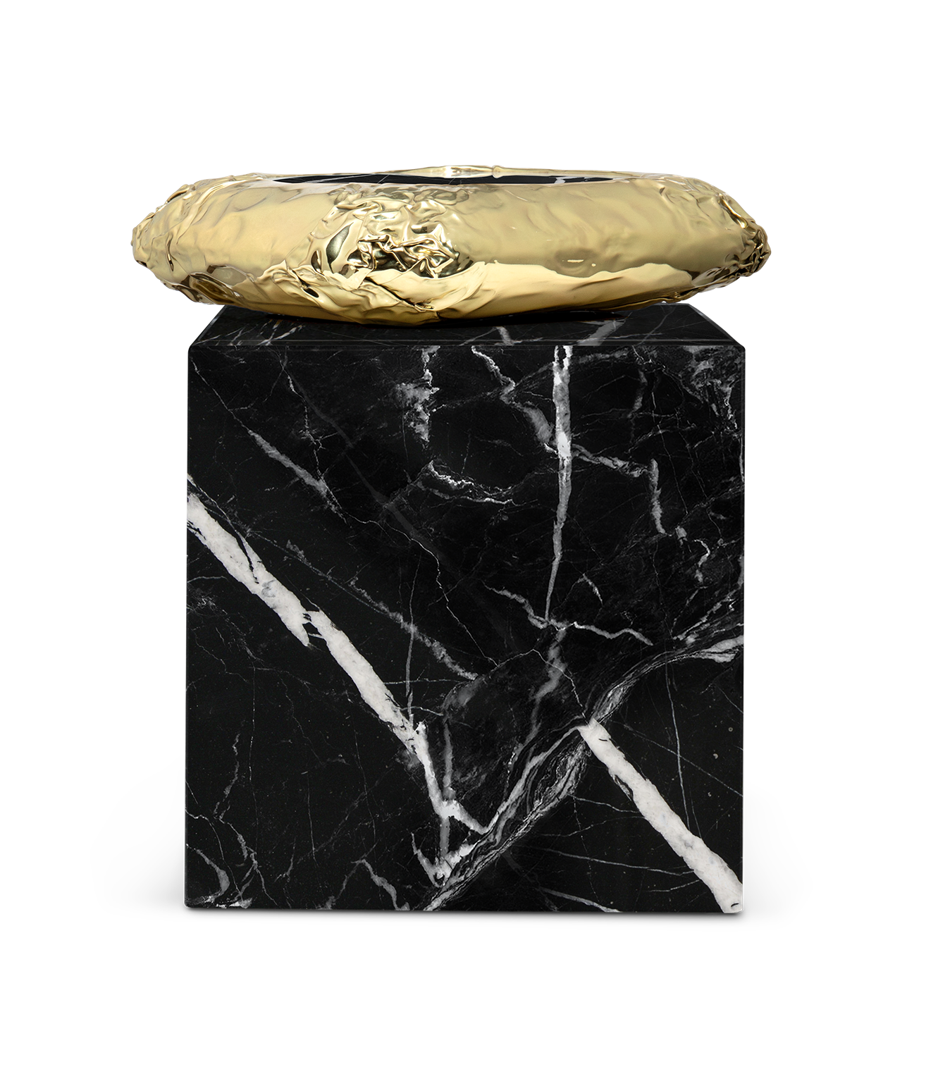 Table d’appoint Megalith Nero Marquina