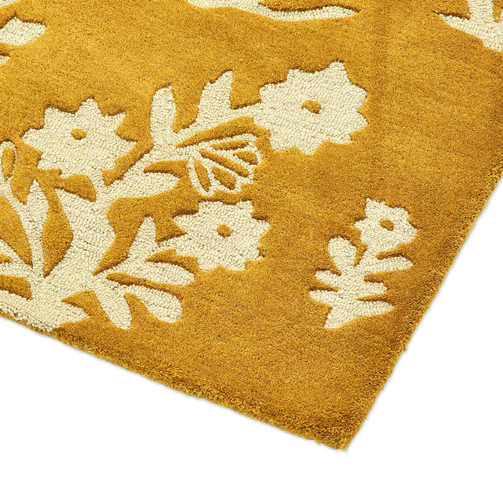 Woodland Glade goud vloerkleed | Maat: 140 × 200 cm