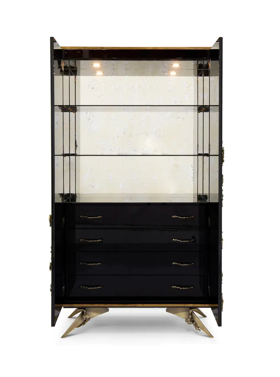 Mirage verouderde spiegel armoire
