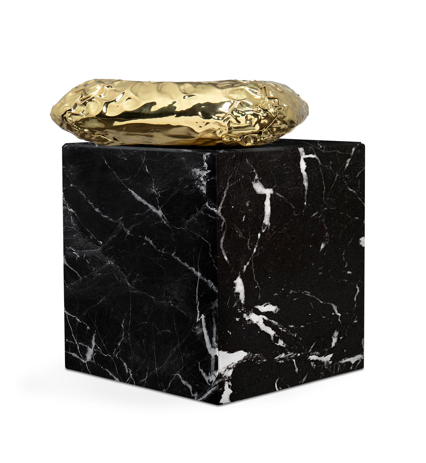 Table d’appoint Megalith Nero Marquina