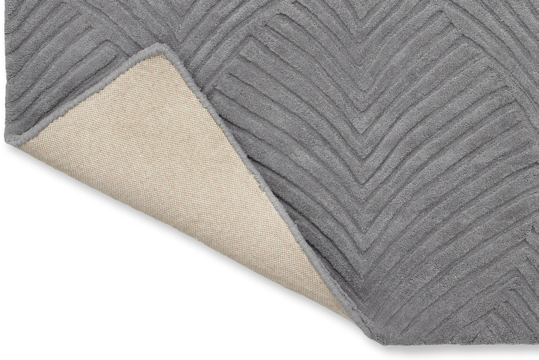 Tapis Folia gris froid