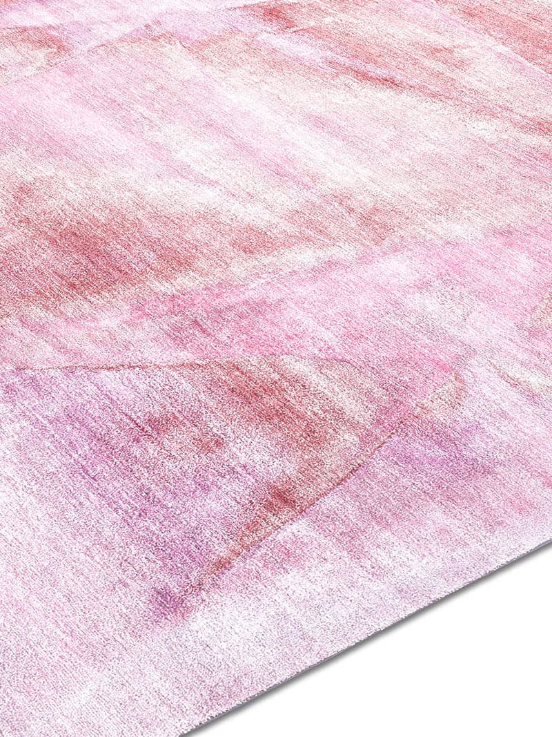 Pink handgeknoopt vloerkleed