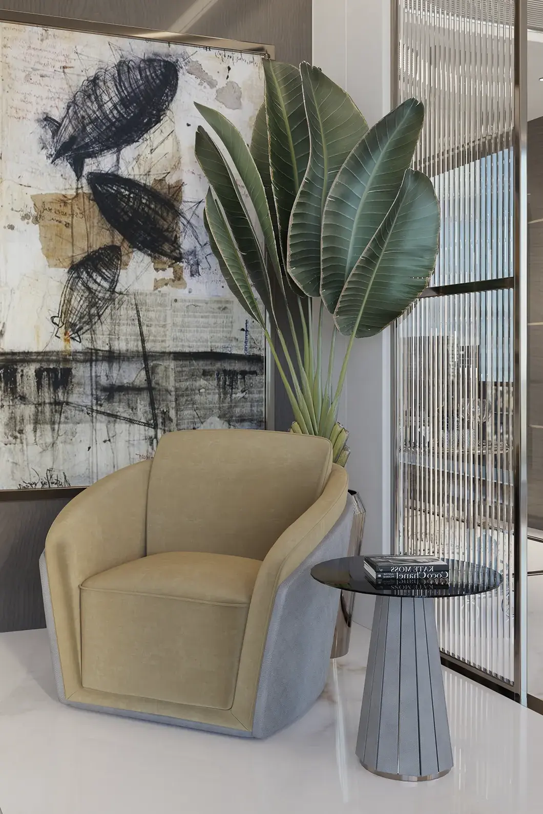 Table d’appoint Radiance II brune