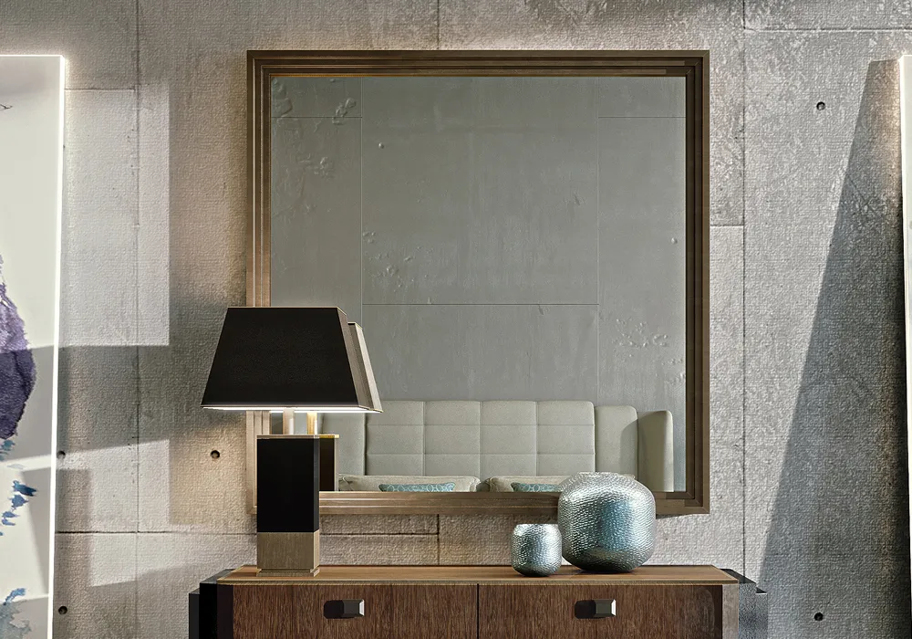 Houten lijst wandspiegel