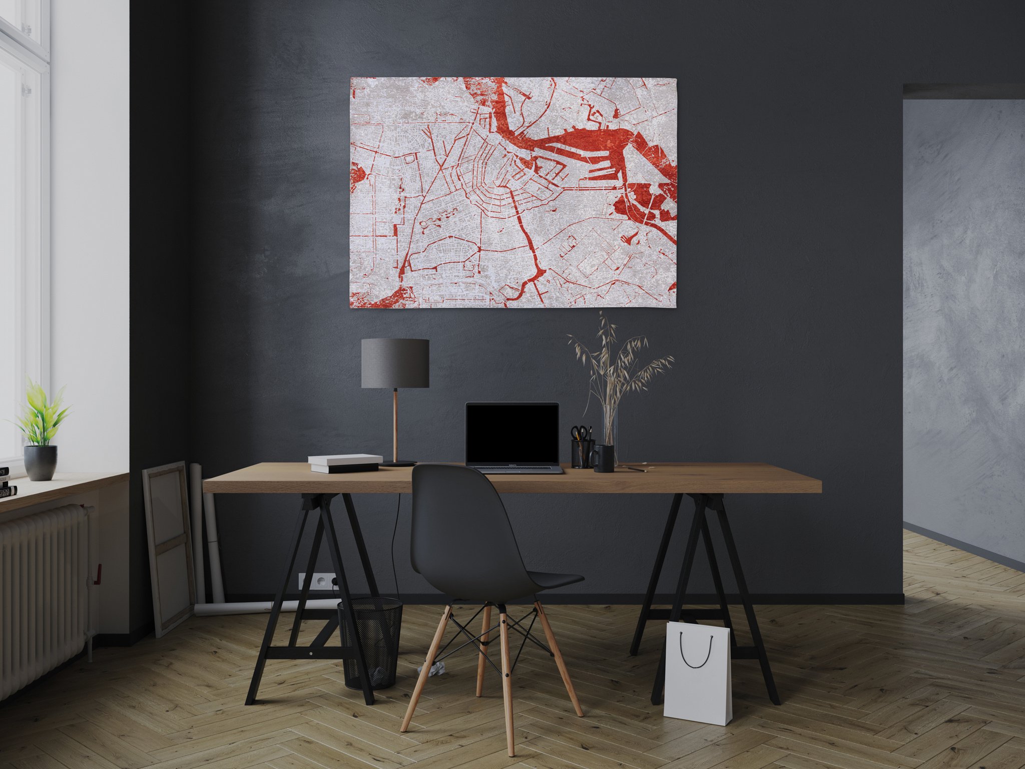 Oyster White rond tapijt | Maat: 280 × 390 cm