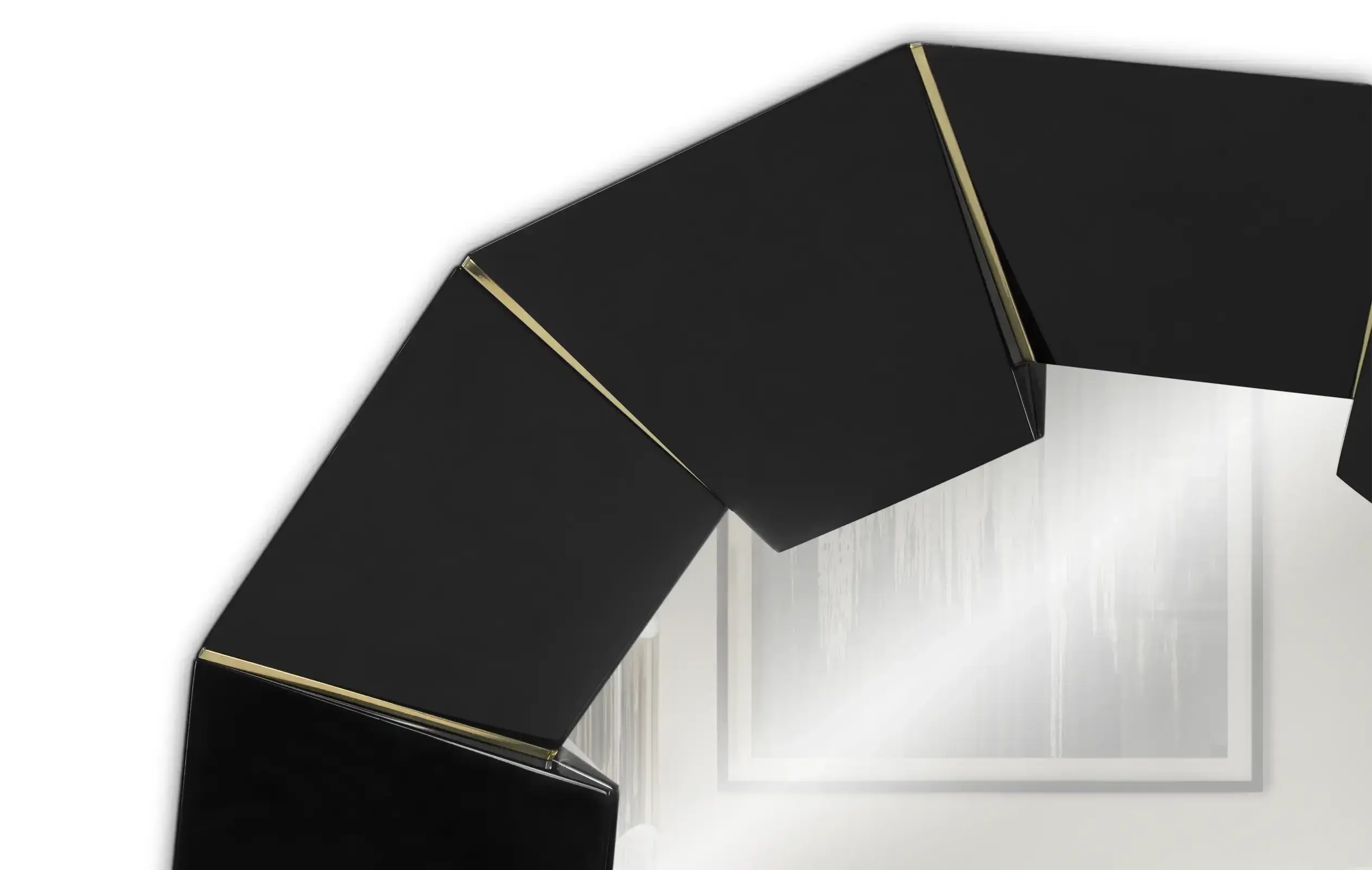 Miroir mural Radiance noir