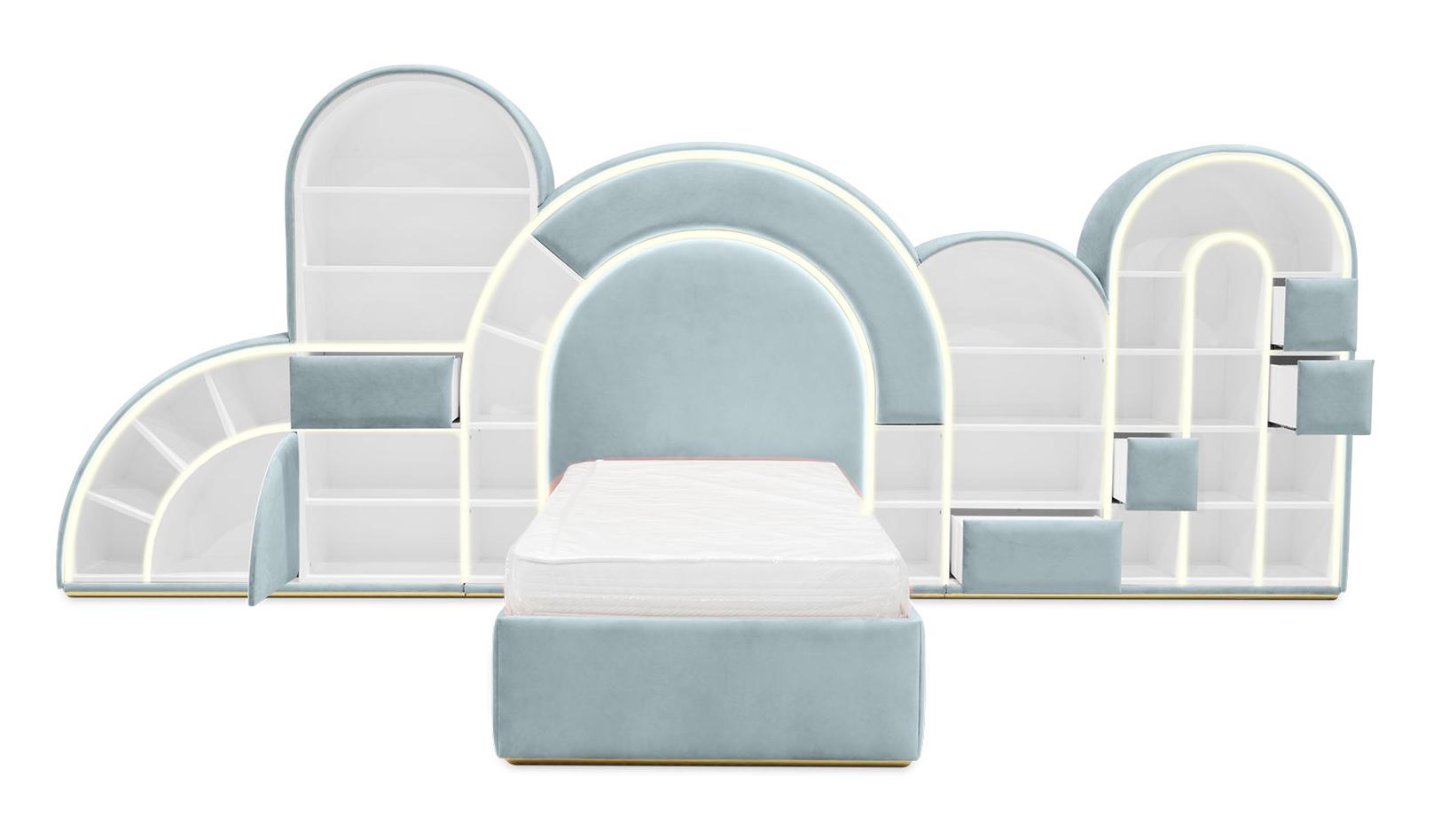 Lit Marshmallow bubble-gum bleu