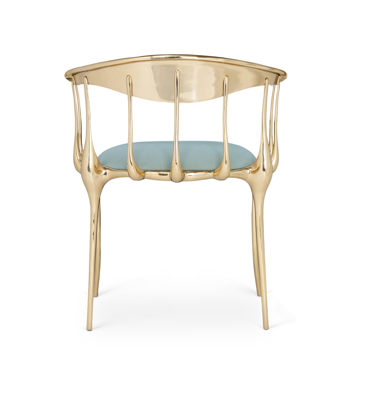 Chaise de luxe bleu clair