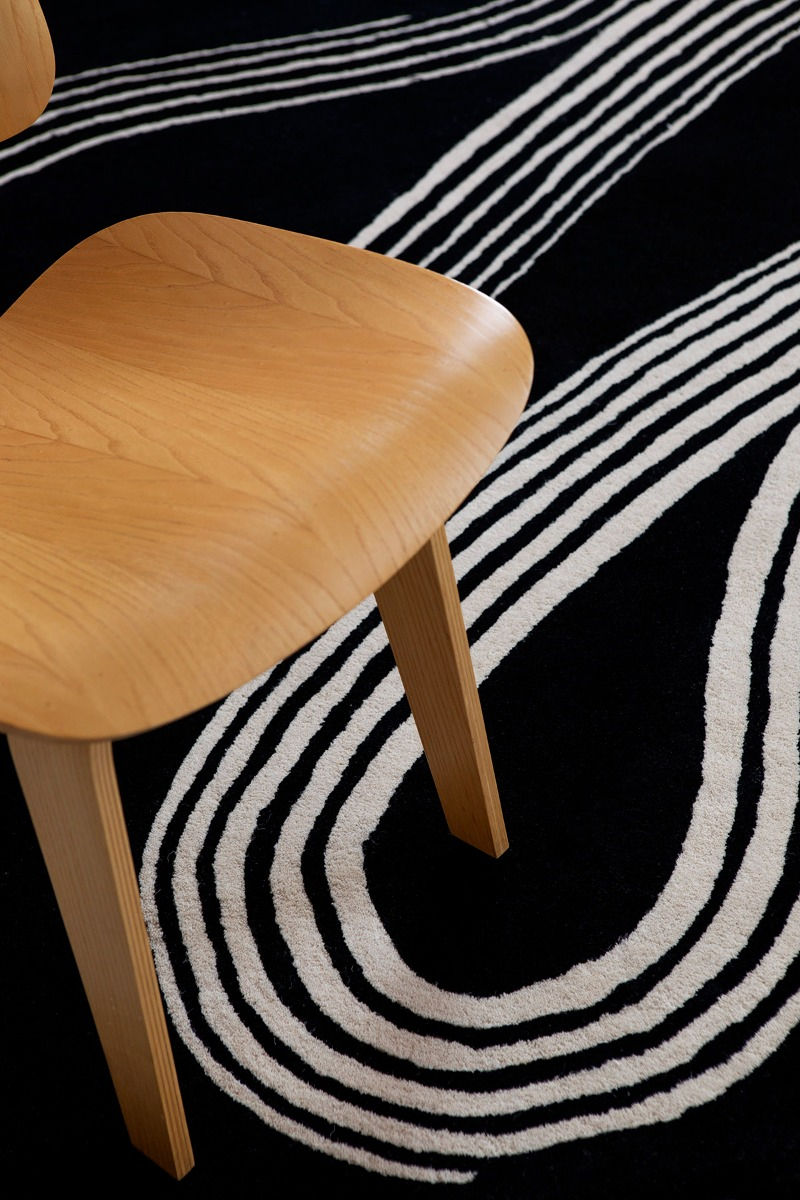 Tapis fait main Decor Flow caviar tufté | Taille: 250 × 350 cm