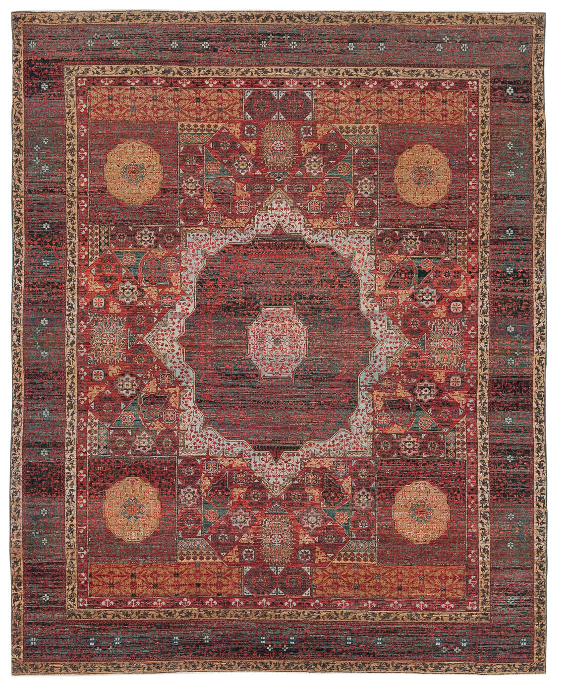 Tapis Mamluk Columbus rouge