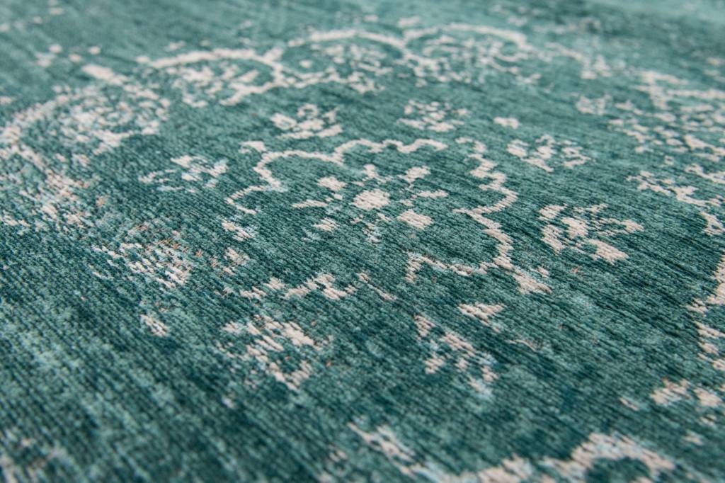 Vintage Style mineraal zwart vloerkleed