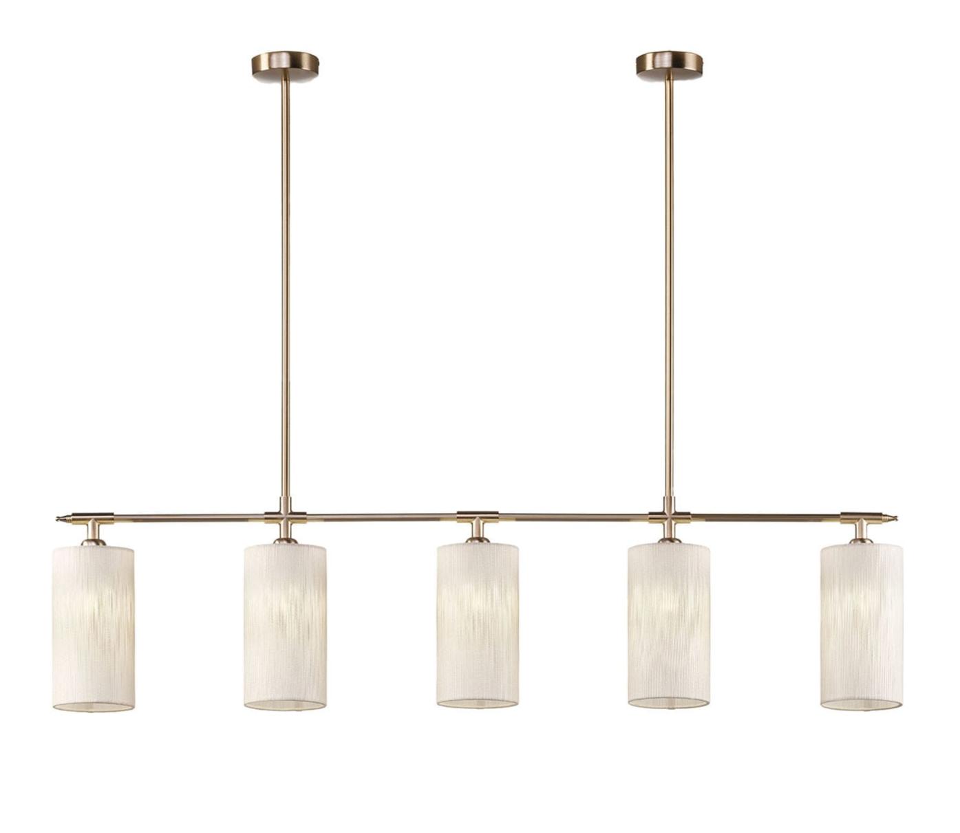 Lustre linéaire en laiton or doux