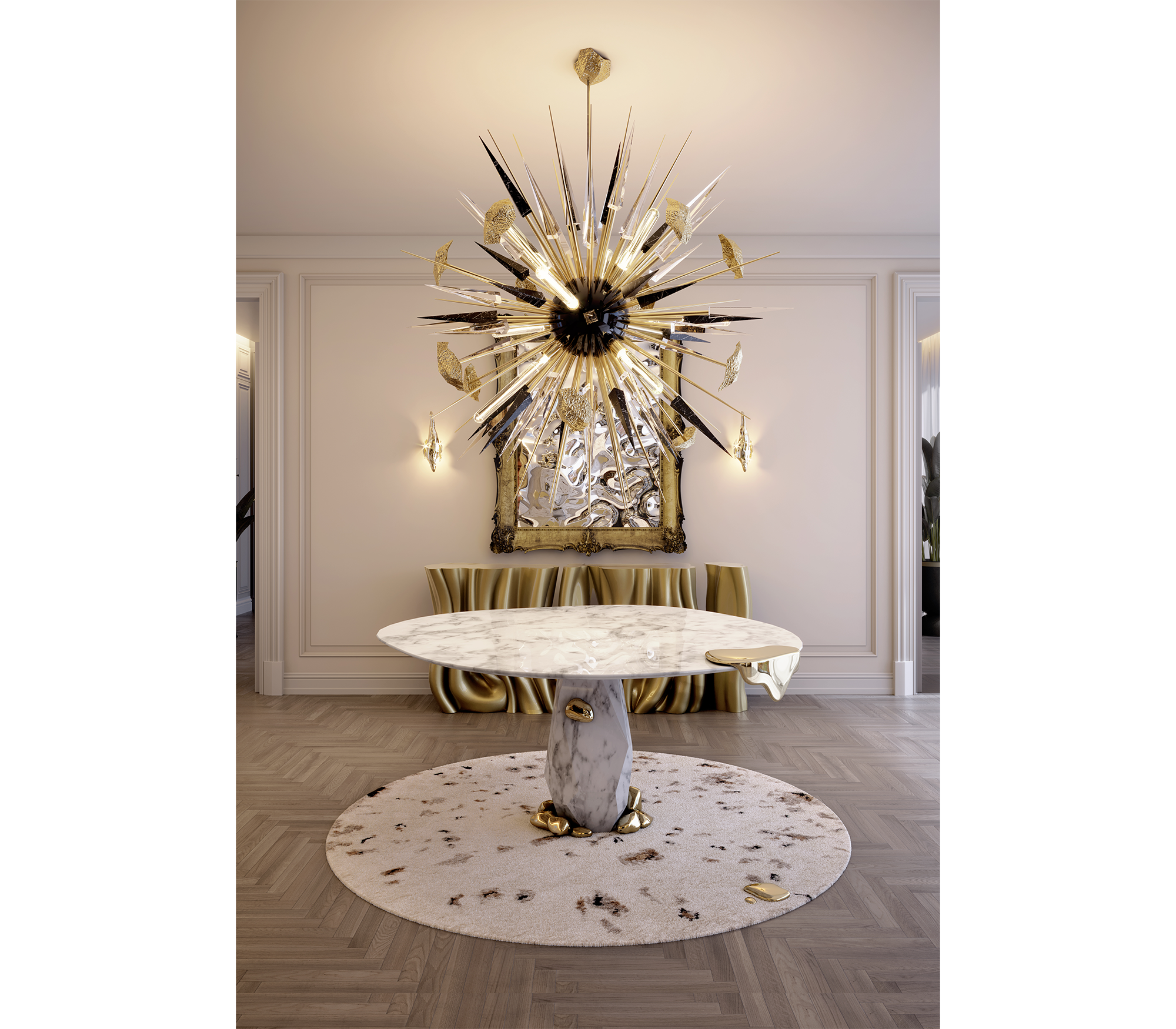 Luxe diamanten eettafel