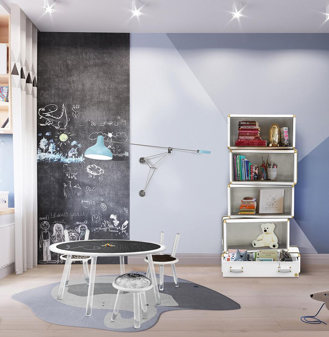 Maanstraal gloed blauwe wandlamp