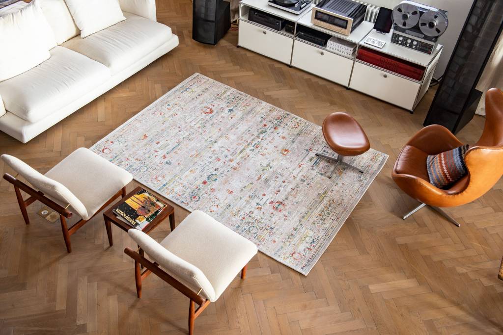 Ghent beige vloerkleed