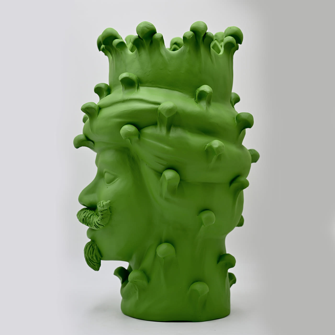 Sculpture mate verte Moorkop