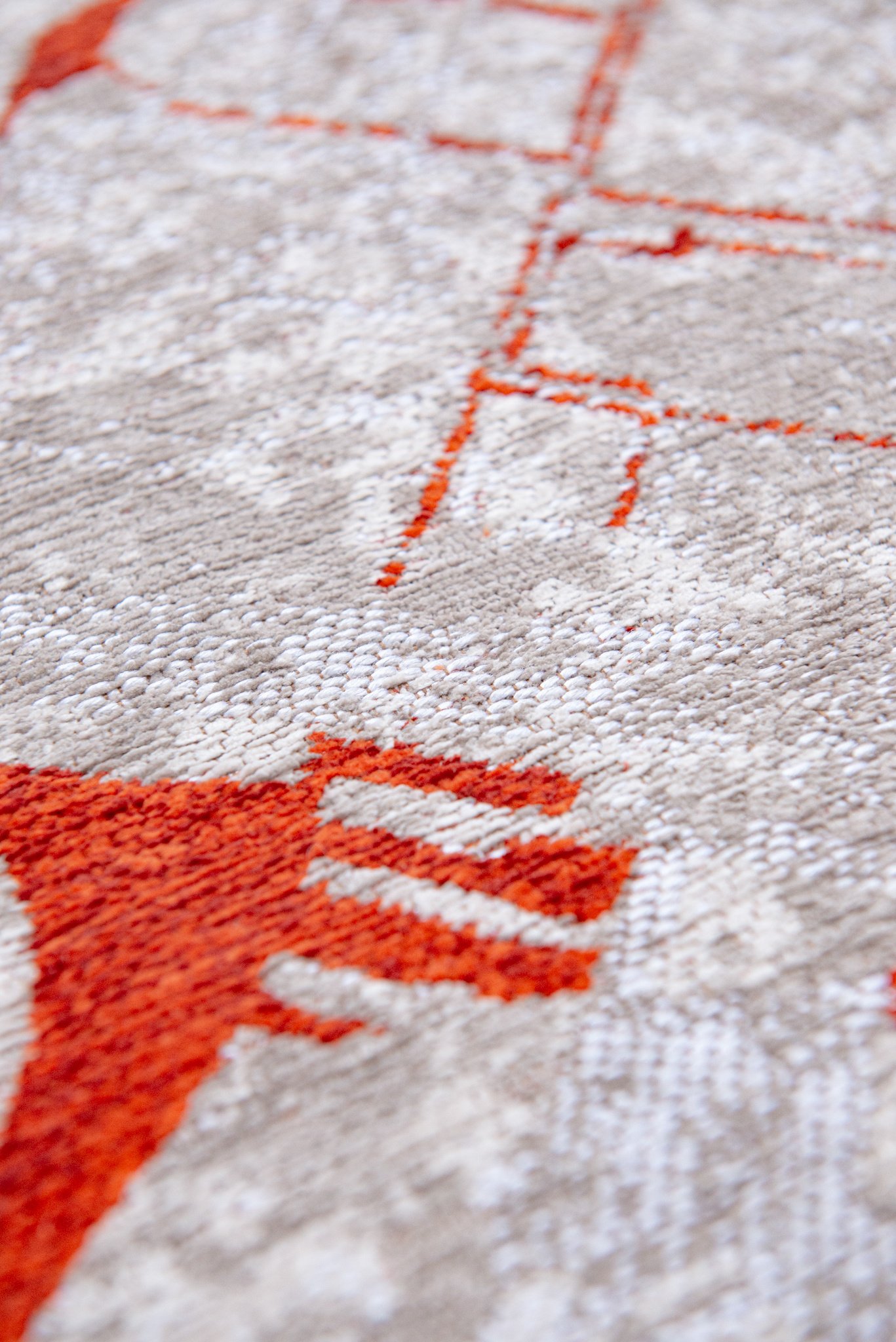 Oyster White rond vloerkleed