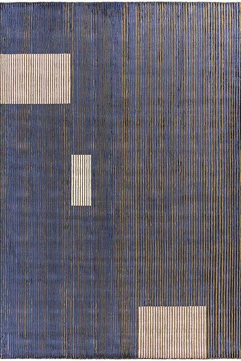 Tapis hand-loom en viscose Lines