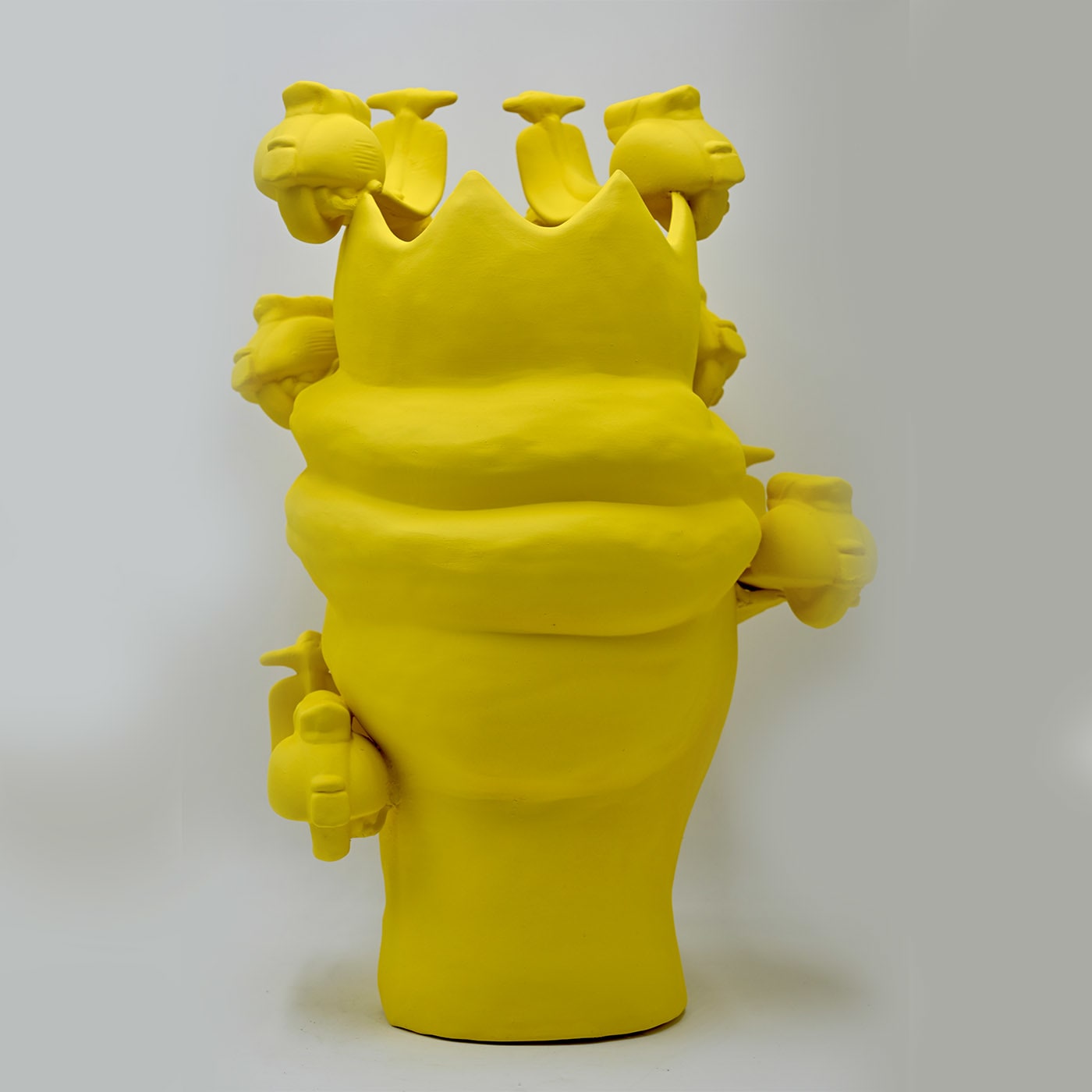 Sculpture mate jaune Moorkop