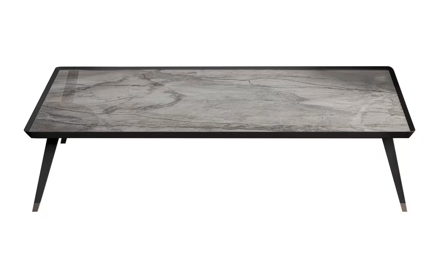 Grote marmeren salontafel