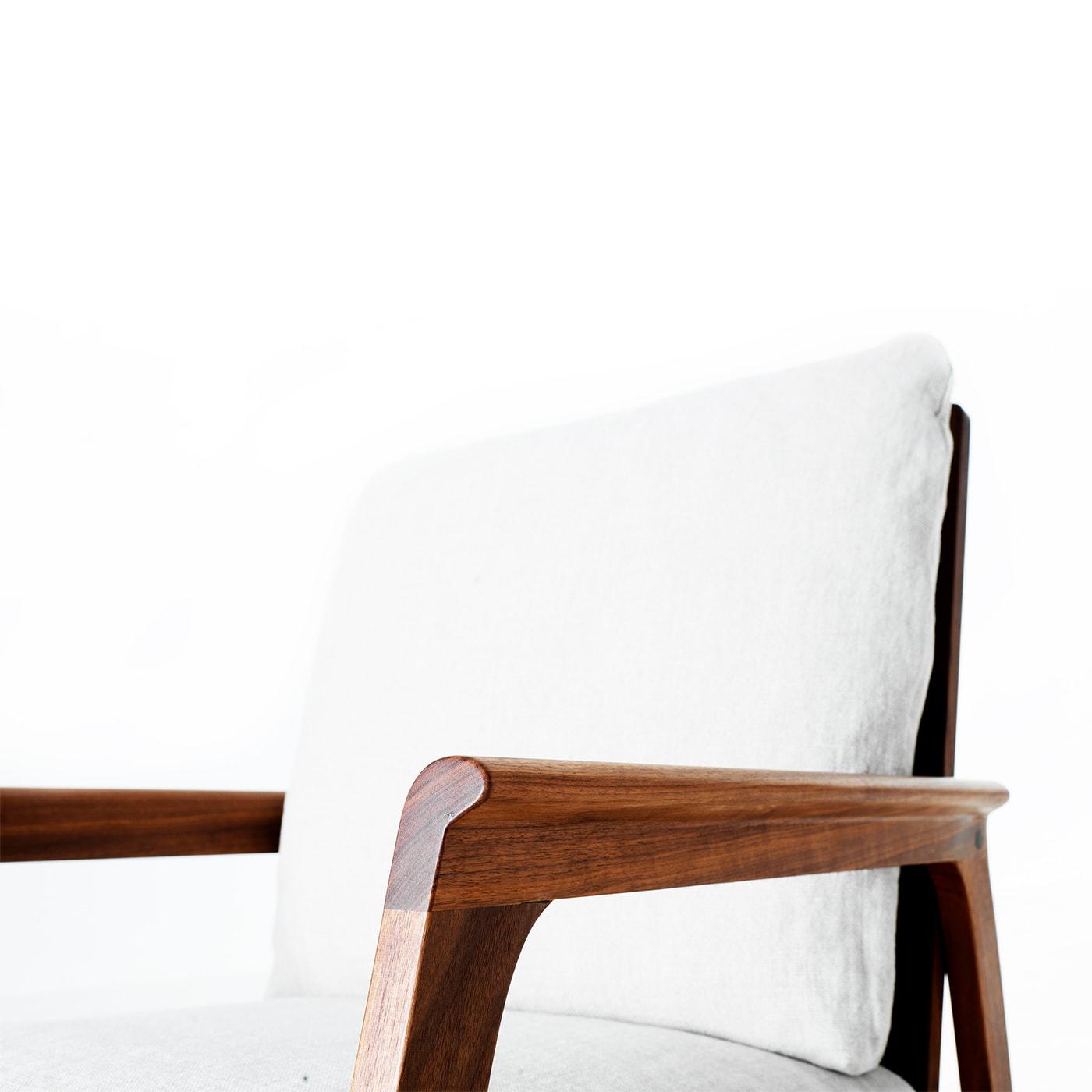 Fauteuil à bascule Momento brun | Revêtement: Linen UNICO NF184 20