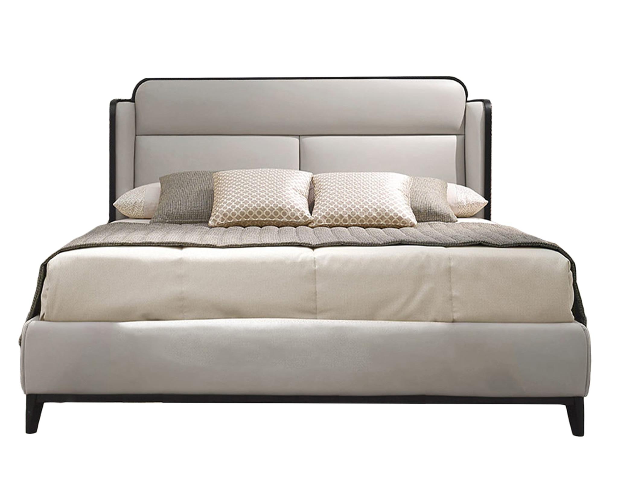 Lit italien beige Dilan | Taille de matelas: 200 × 200 cm