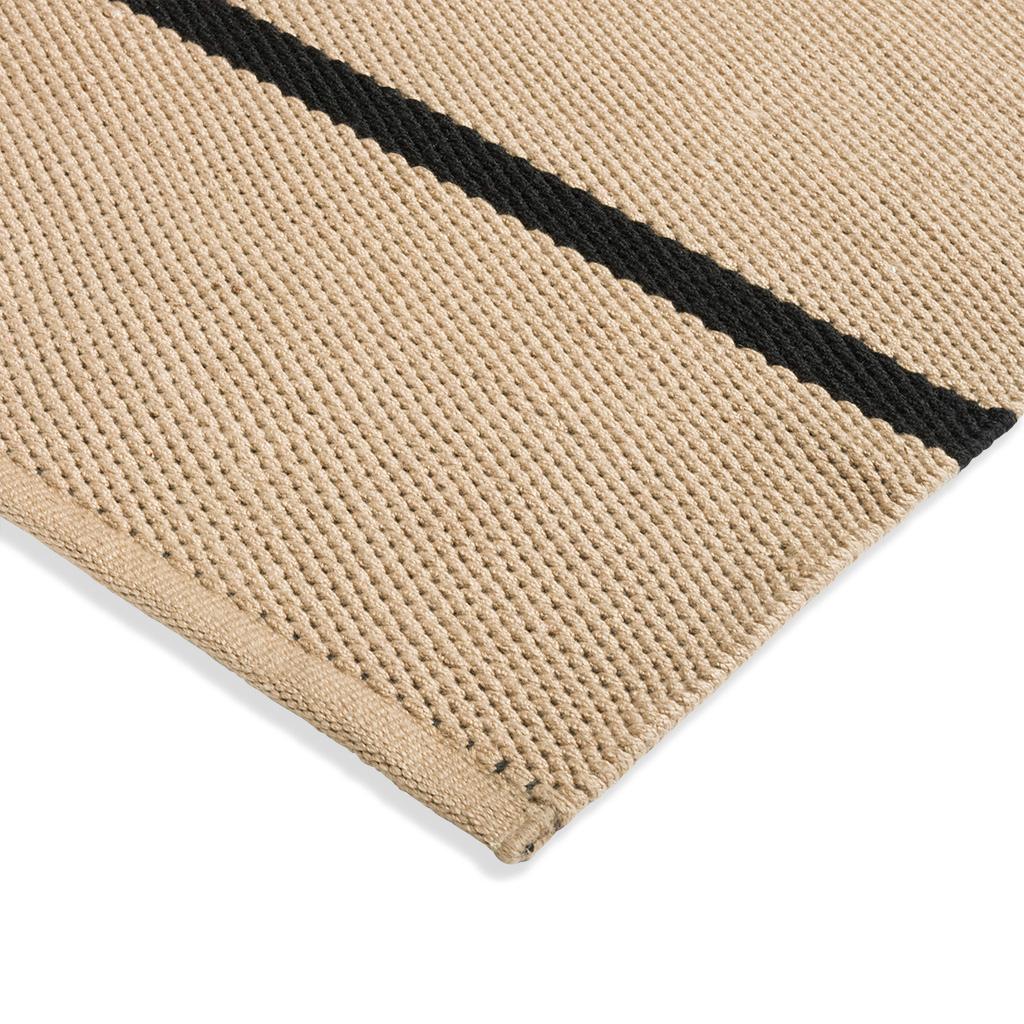 Deck houtskoolzwart outdoor tapijt | Maat: 140 × 200 cm