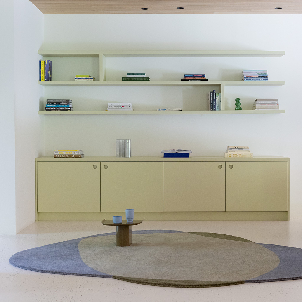 Tapis Element Chad gris/vert | Taille: 160 × 175 cm