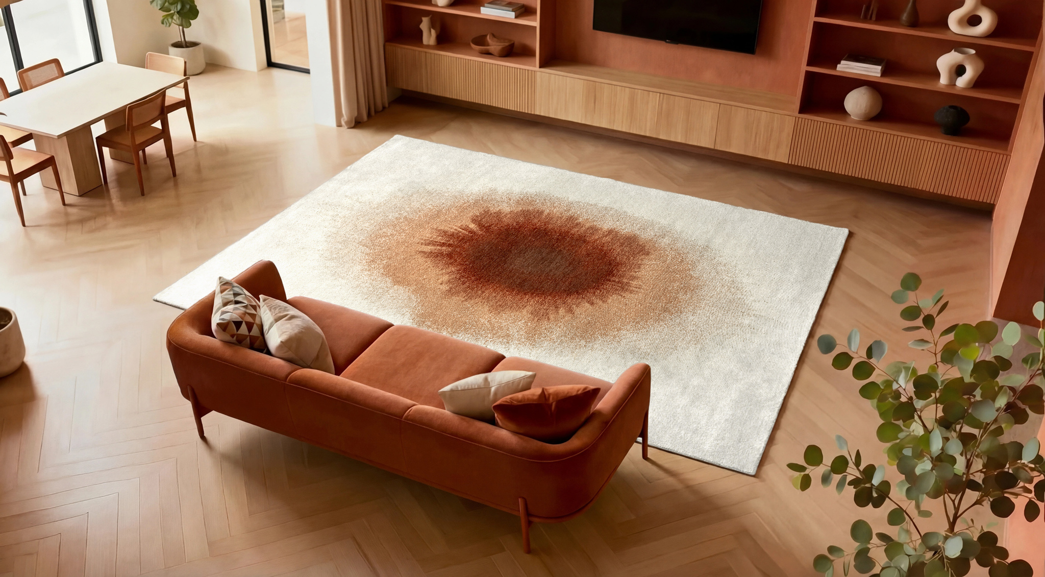 Tapis Drop Indian Snow | Taille: 80 × 150 cm