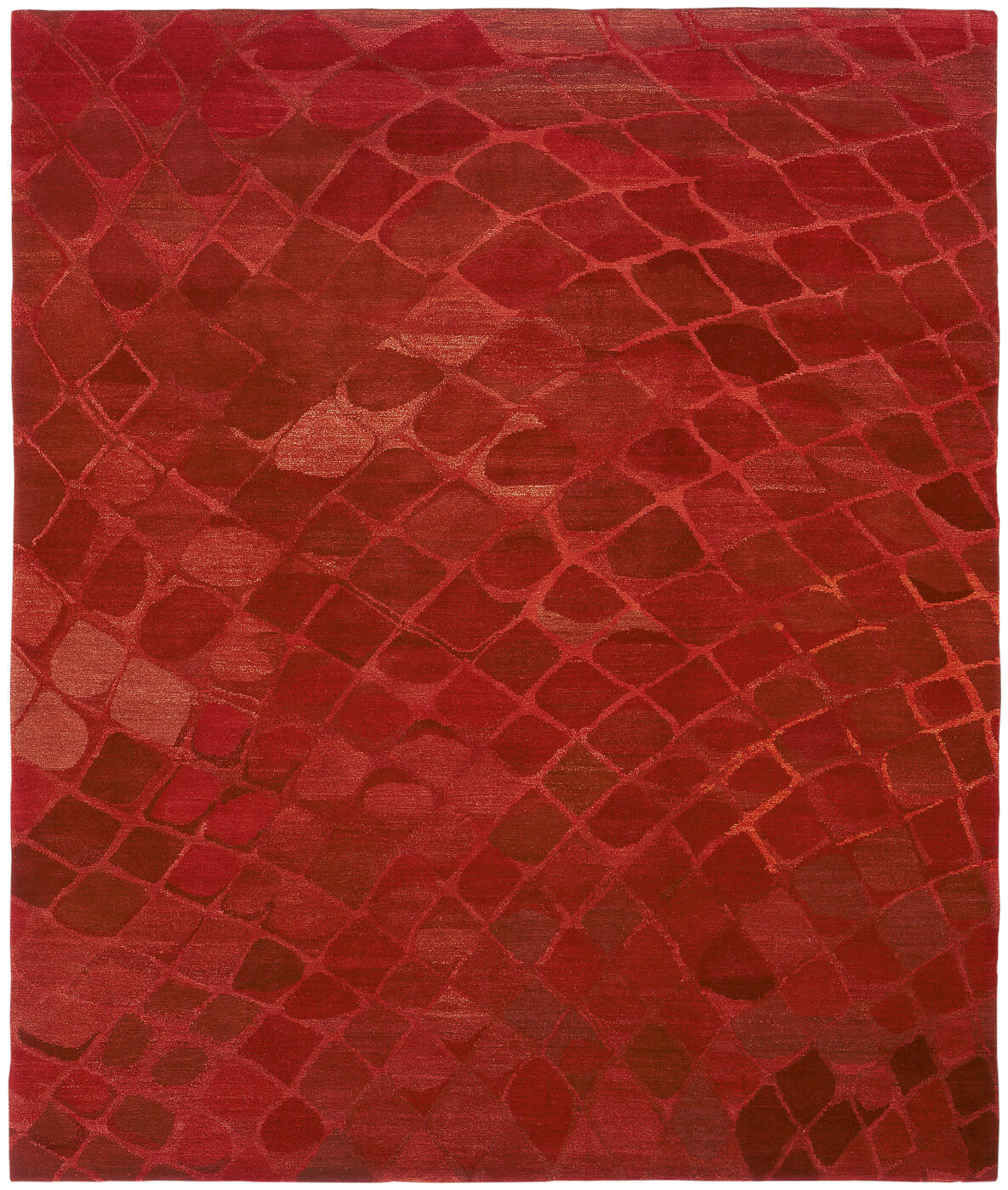 Snake rood tapijt | Maat: 300 × 400 cm