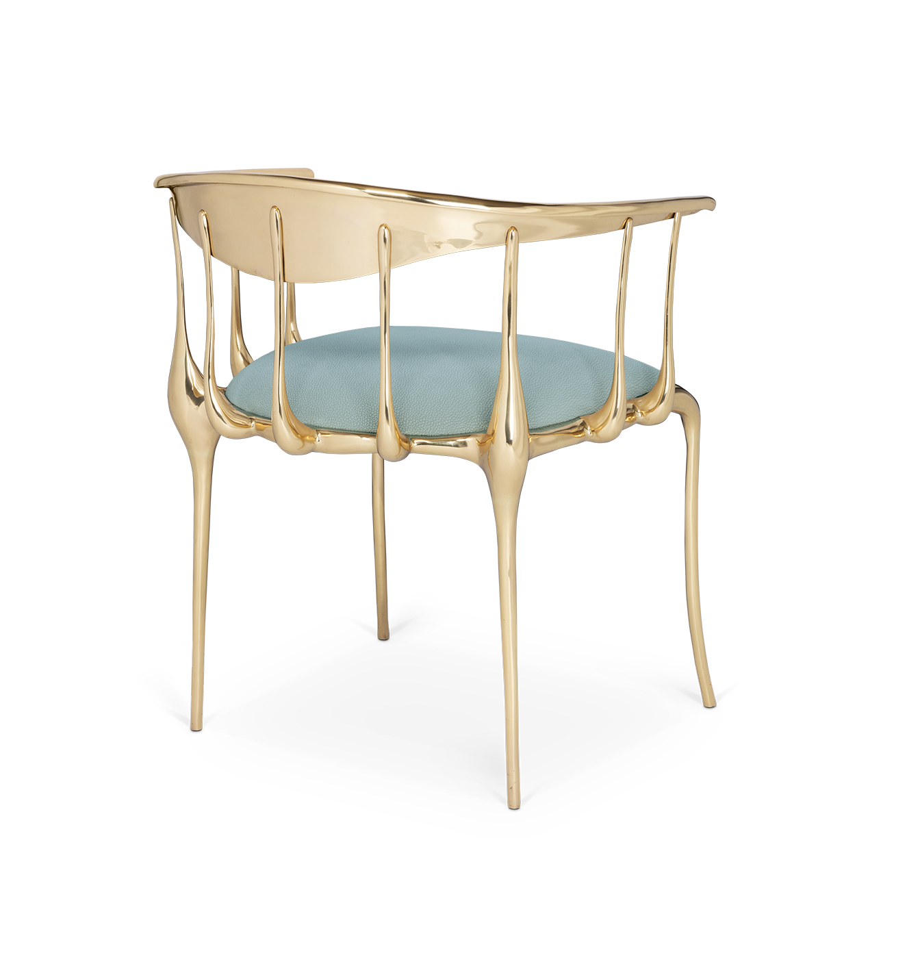 Chaise de luxe bleu clair