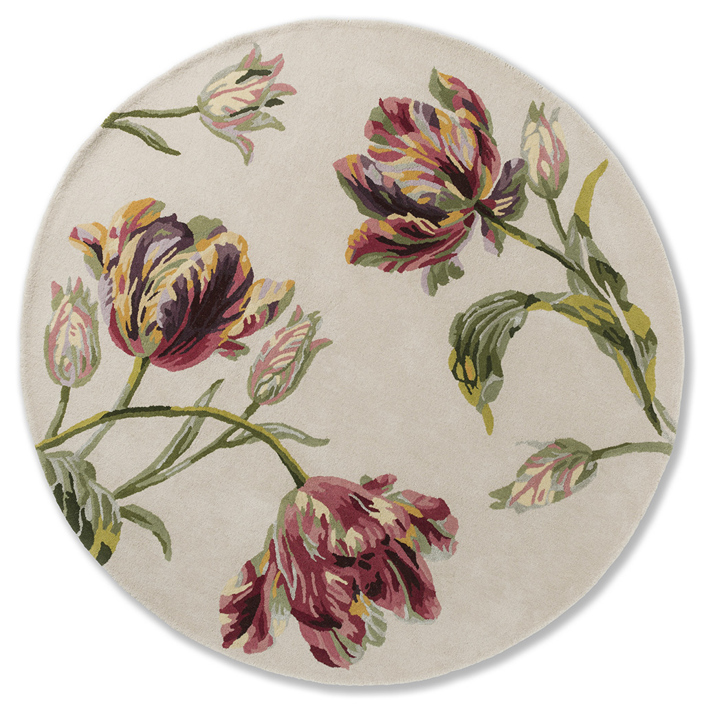 Gosford cranberry rond tapijt | Maat: Ø 200 cm