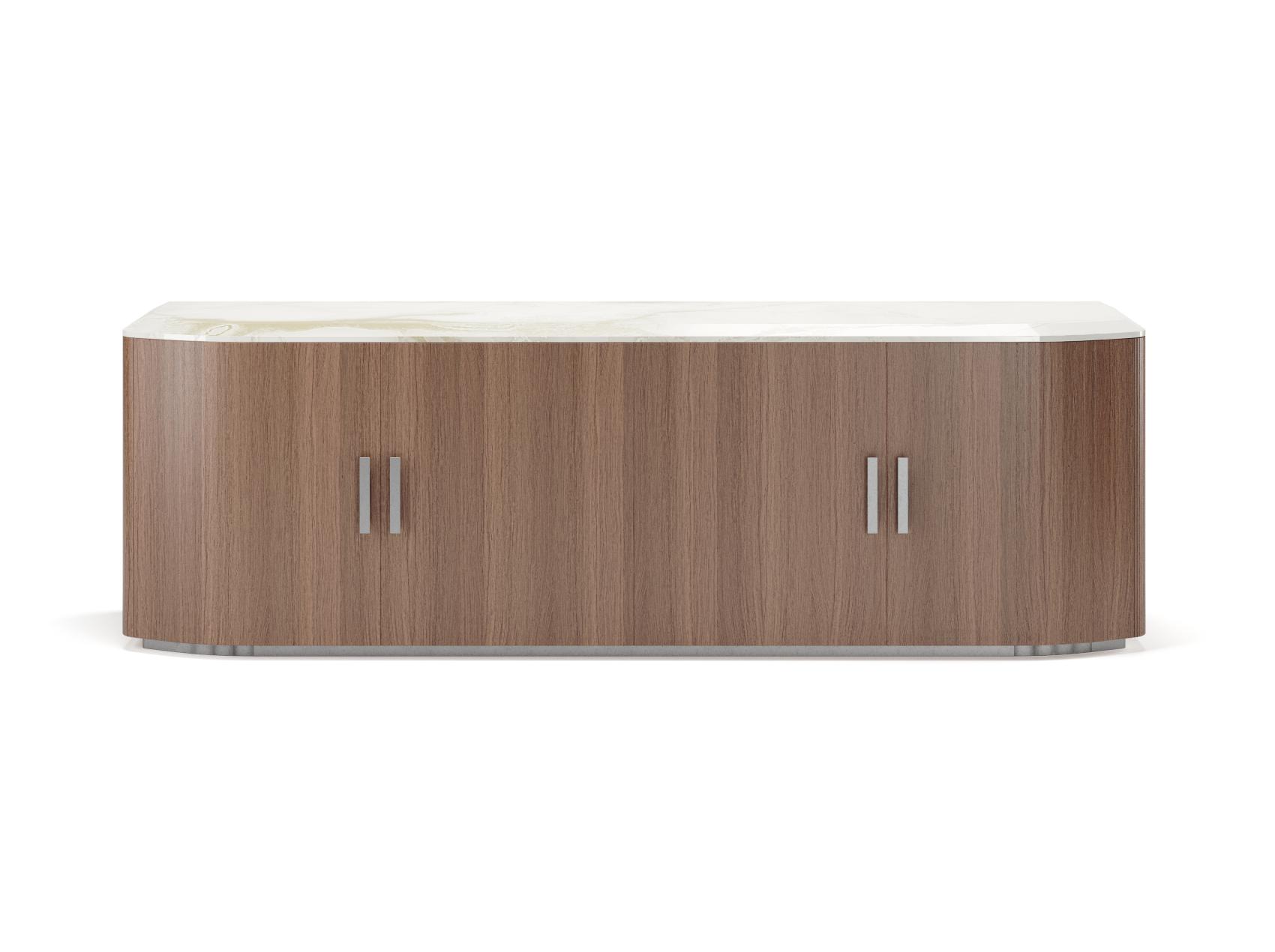 Bruce houten en marmeren dressoir