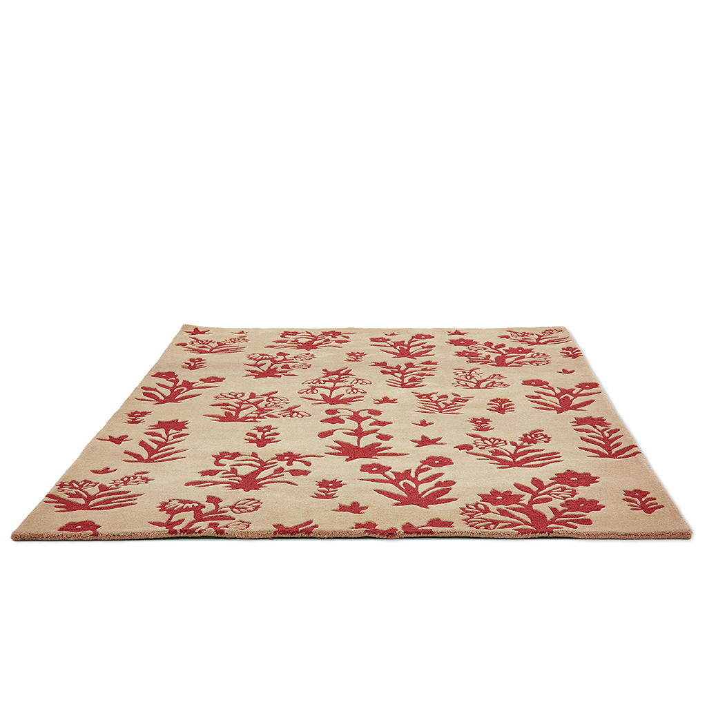 Woodland Glade linnen/roestbruin tapijt | Maat: 200 × 280 cm