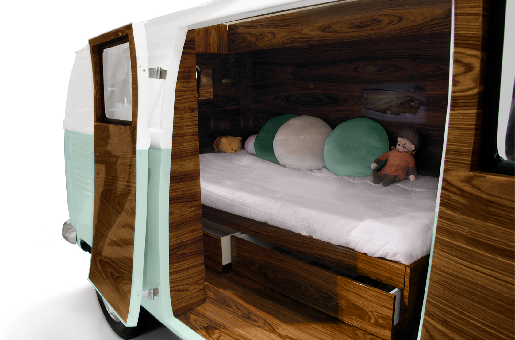 Reiziger caravan groen beddenset