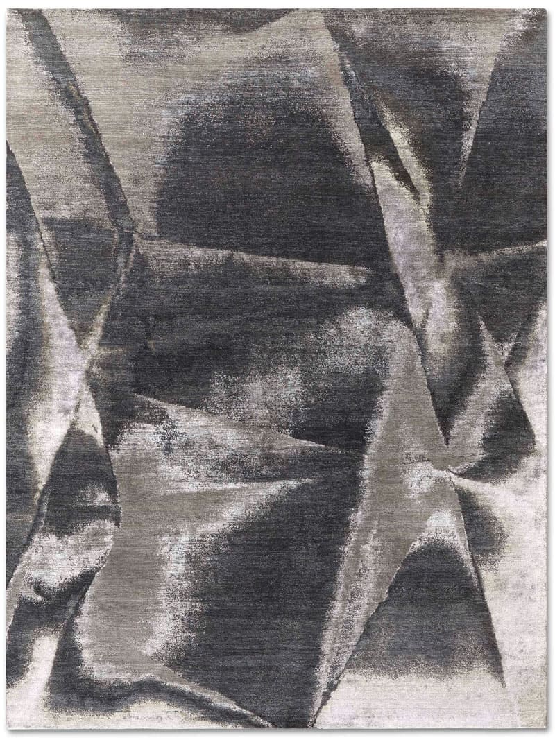 Tapis de luxe noué à la main Charcoal
