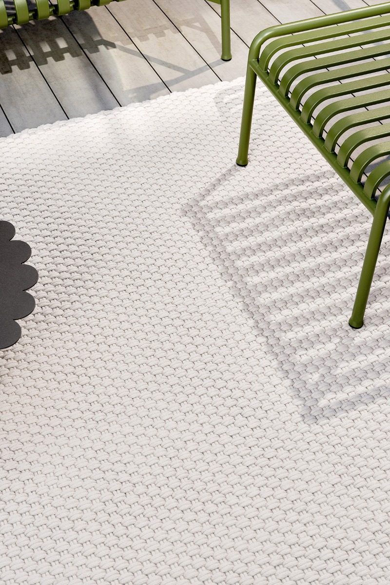Tapis d’extérieur Lace sable blanc