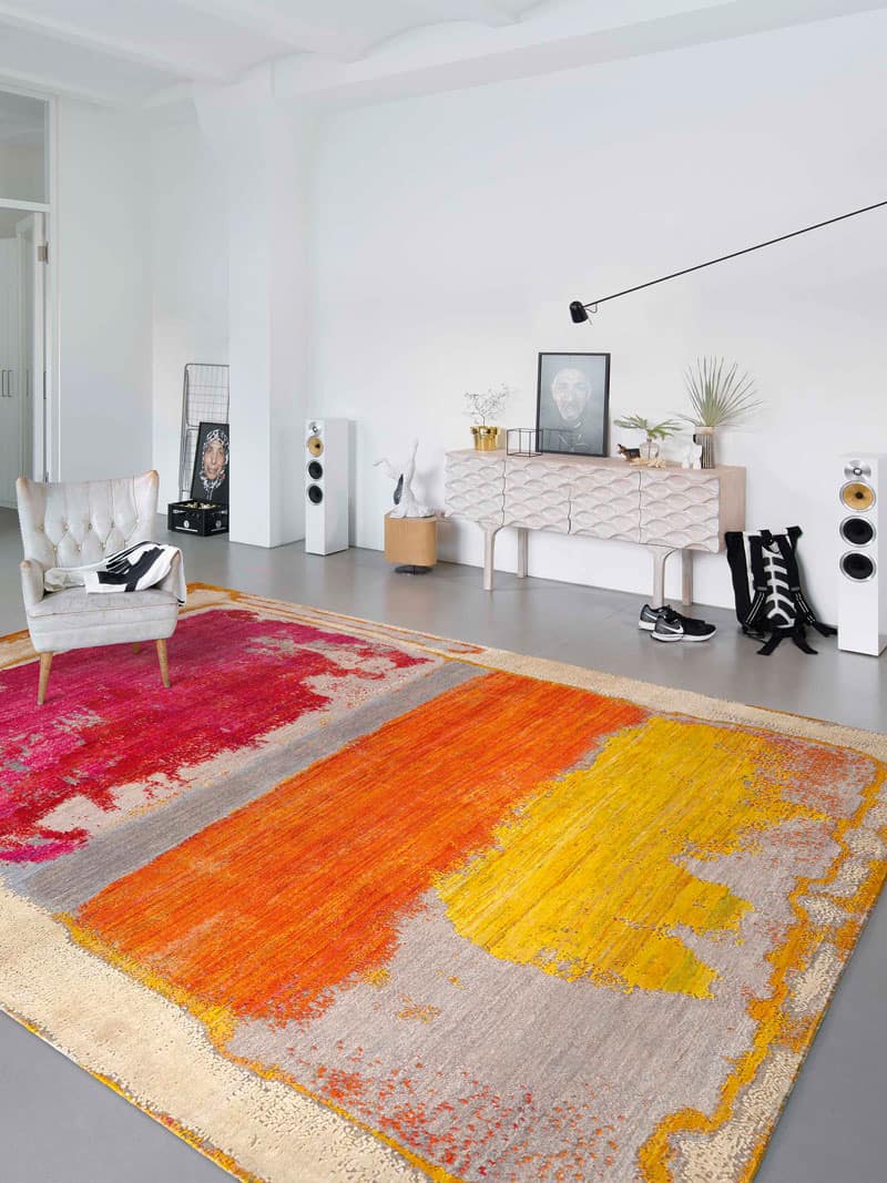 Magenta handgemaakt luxe vloerkleed | Maat: 250 × 300 cm