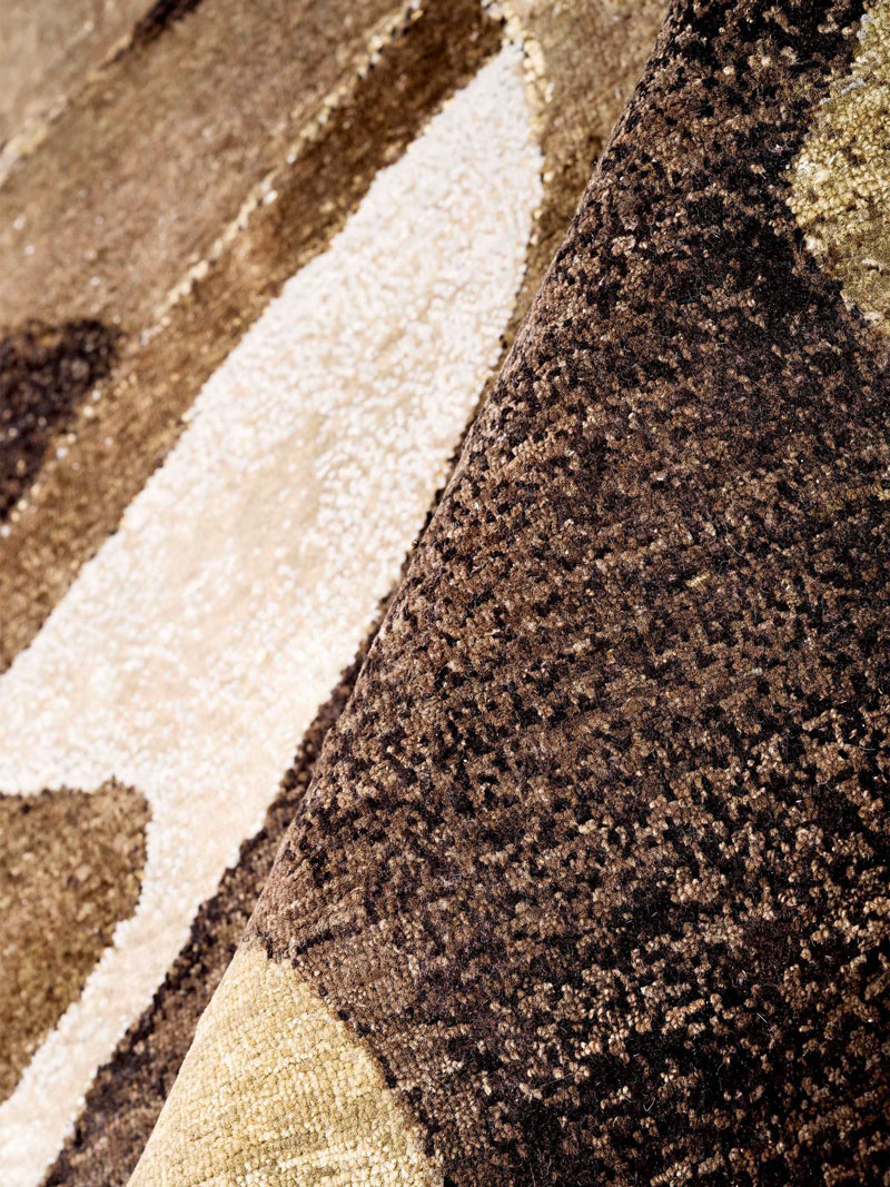 Tapis de luxe noué à la main Chocolate