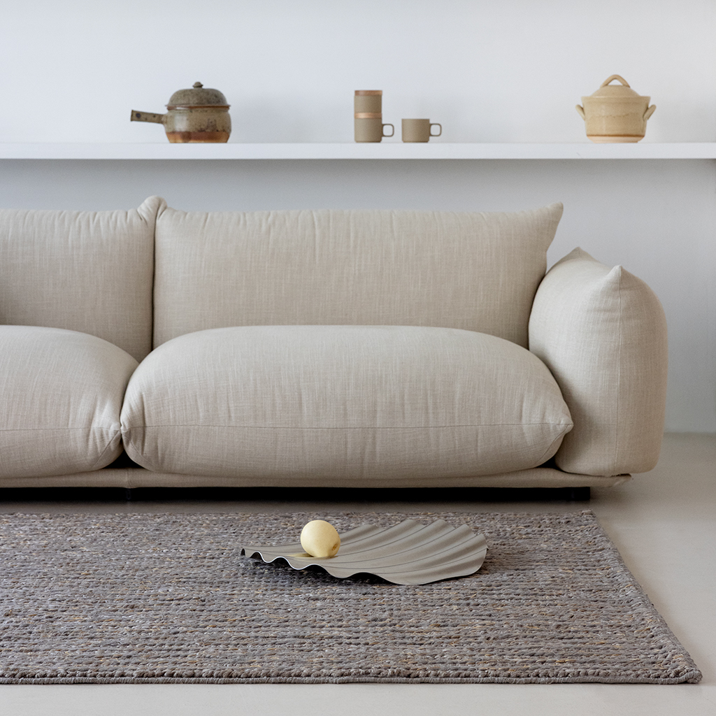 Tapis Craft Plait pierre | Taille: 160 × 230 cm